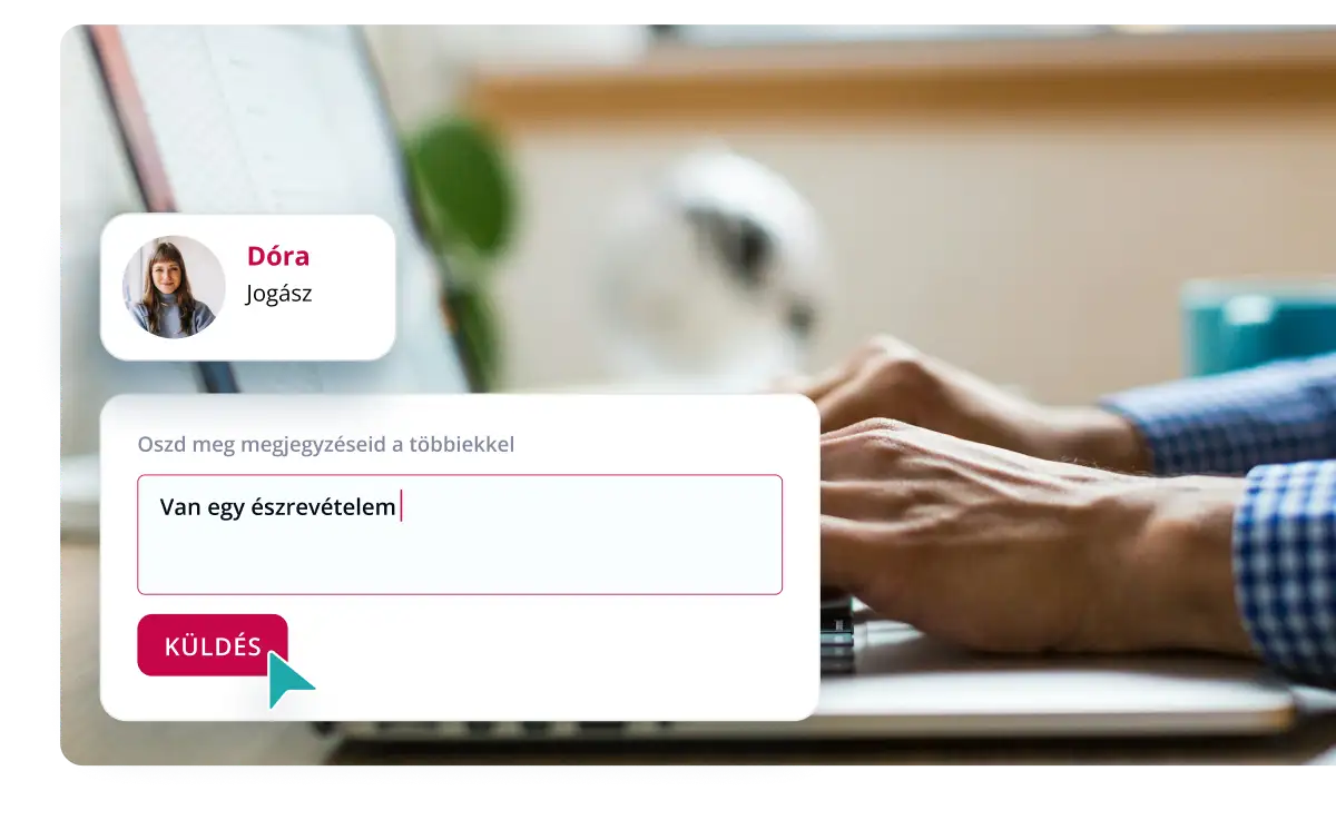 Egyeztess közvetlenül a dokumentumon